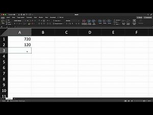 2.4.0 Excel-PERMUT() and COMBIN()