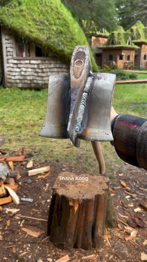 1.6M views · 10K reactions | Work smarter not harder. Hand made multi-blade #DIY #handmade #axe #wood #split | Thana Kong | Facebook