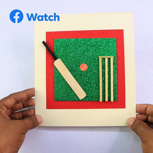 Let's Make Beautiful Cricket Greeting Card At Home....!! ICC T20 World Cup Art !! | Art For You Creations