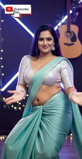 This LOW-Waist Saree + Holographic Blouse is Pure FIRE 🔥😱 #viraloutfit #desiglam #sareelook