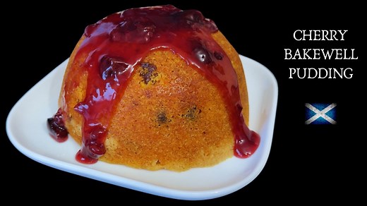 Cherry Bakewell Steamed Pudding | Easy Almond & Cherry Sponge Dessert