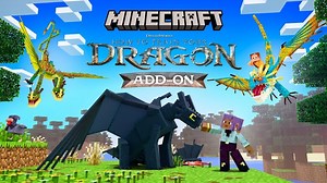 Minecraft x How to Train Your Dragon Add-On DLC now available