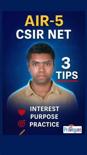 AIR 5 Vasanth’s 3 Key Tips to Crack CSIR NET JRF Physics