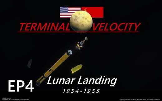 KSP - 终极速度系列 EP4 - To the Moon, but softly. (1954-1955) [RSS/RO/RP1]