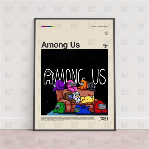 Among Us Poster, Gaming Room Poster, Gaming Wall Poster, Gaming Print Poster, Game Gift,video Games Poster,gaming Art Wall Decor, Gaming Art - Etsy