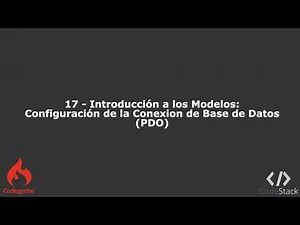 17 - Configurar la Conexión a la Base de Datos (PDO) [CodeIgniter 3 - PHP 7]