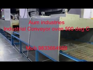 High temperature industrial conveyor oven