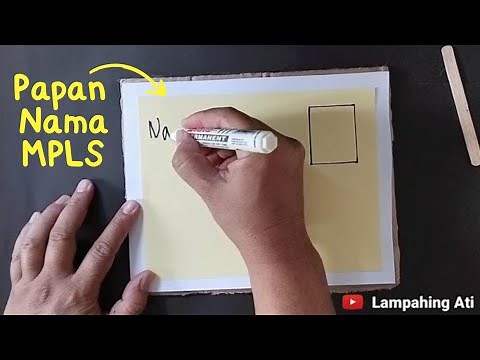 Cara Membuat Name Tag / Papan Nama dari Kertas untuk MPLS yang mudah