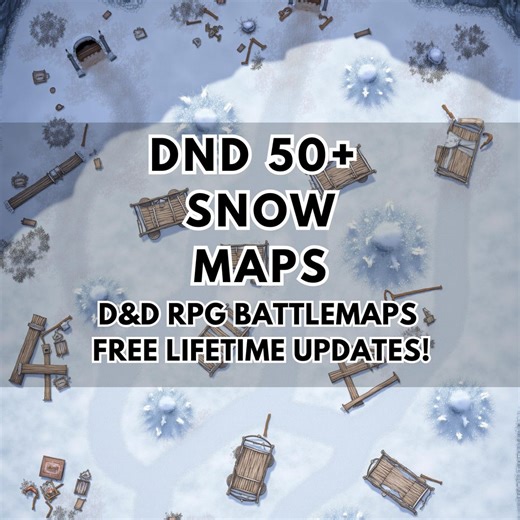 Snow Battlemap Bundle | 50  Dnd Winter Maps (printable) - Etsy Canada