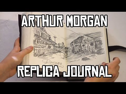 RDR2 Arthur Morgan hand-drawn replica journal