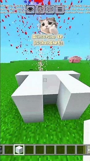 Minecraft Rabbit Build 🐰 The Cutest Animal Build You'll Ever Make! #shorts