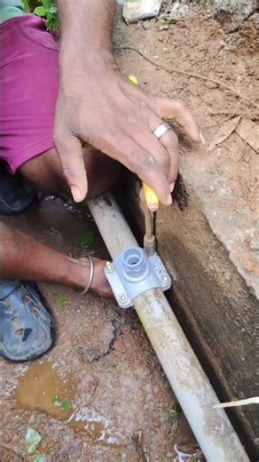 normal new water connection with meter 🔥#plumbing #plumbingtime #plumber