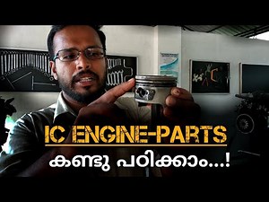IC Engine parts explanation in automobile lab