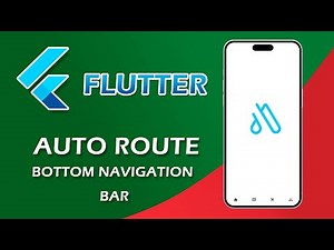 Flutter Bottom Navigation Bar with Auto Route