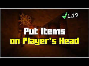 Minecraft 1.19 - How To Put Items On A Player's Head (Java/Bedrock)