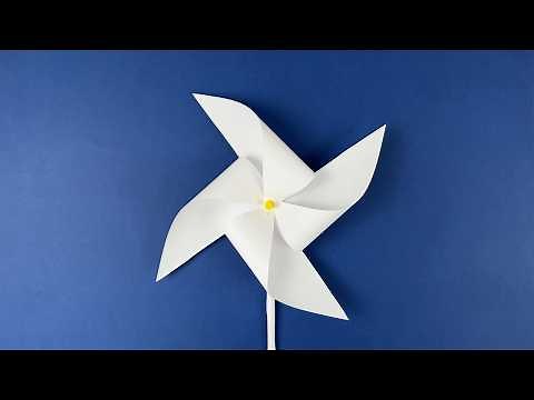 how to make a paper windmill