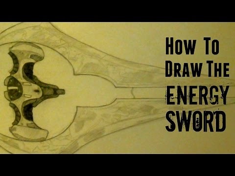 How to Draw Halo Weapons Ep 3. Energy Sword