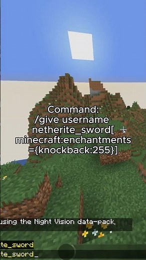 How to get KNOCKBACK 255! #shorts #minecraft #viral #fyp