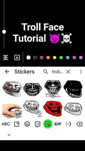 Troll Face Tutorial 😈☠️