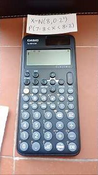 Normal CD Function on the Casio fx-991CW Calculator. A Level Applied Maths