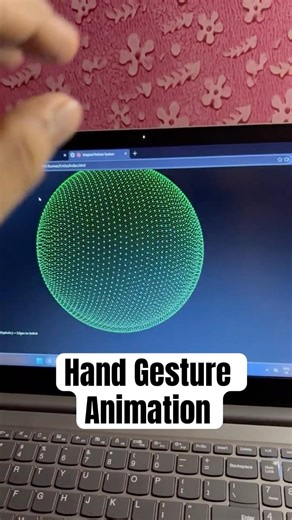 🖐 Hand Tracking: The swarm follows my palm movement. #ai #coding #gemini #gemini3
