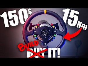 How To Build the BEST 3D printed Force-Feedback Direct-Drive Steering Wheel, UNDER 150$!!