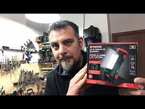 Lampada da lavoro a led a batteria. Parkside. lidl. PLLA 12-Li A1. 12V ricaricabile