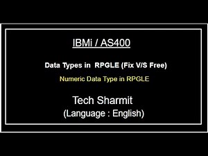 IBMi (AS400) - Numeric Data type in #RPGLE Free format. | as400 for beginners | Opcodes rpgle |