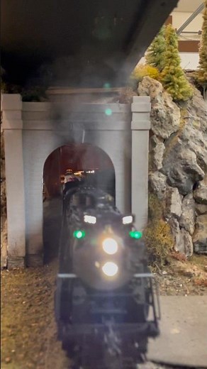 My Lionel Legacy NKP 765 Pulling A 15 Car Train Through A Tunnel #lioneltrains #nkp765