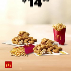 The reasons are endless. Get McDelivery® to enjoy 40 pc. Chicken McNuggets® 2 large fries for just $14.99. Order now! | McDonald's