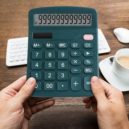 Fankiway Calculator 12 Digit Desktop Basic Calculato Dual-Power with Large Lcd Display Pc Accessories Computer Accessories - Walmart.ca