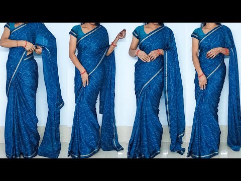 How to Drape Saree with Open Pallu | Simple Saree Styling Tips & Tricks
