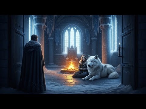 Snow Covered the Throne Room — The Alpha King Found Her by the Fire, His Ice Wolf at Her Side