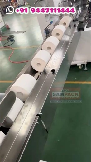 Automatic Toilet Paper Roll Packing Machine | High-Speed Tissue Roll Packaging Solution Coimbatore