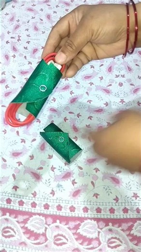 ♻️Messy Wires? Try This Easy Cord Organizer Hack!No_Sew Cord DIY | #YtoolShort