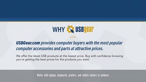 USBGear USB 2.0 Hi-Speed A to Mini B Device Cable 3ft. Black 28/28AWG