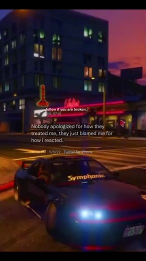 Nighttime City Drive with Powerful Quotes