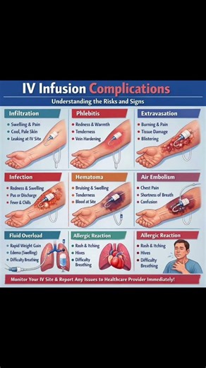 IV Infusion complications #nursingskills #nclex #nursingstudent #ukrn #usrn