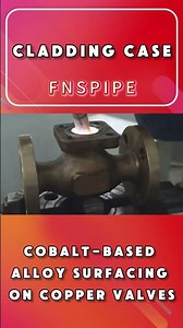 Valve cobalt-based material overlay welding#cladding #valve #pipefitting #overlay