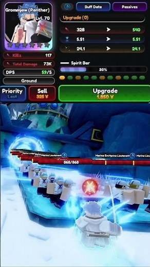 Grimmjow Evolved Showcase | Universal Tower Defense Update | #roblox #robloxfyp #utd #fyp #anime