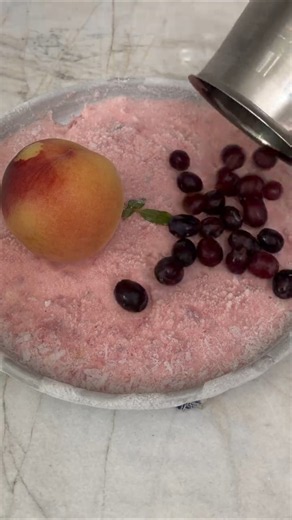 🍇🍑 Make Frozen Fruit Ice Cream with Me at Home | ASMR Summer Dessert Recipe #homemadeicecream #asmr