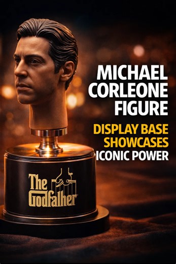 Michael Corleone figure display base showcases iconic power