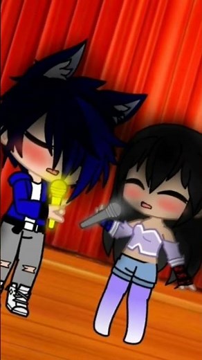 aphmau and ein sing on stage 💙💜