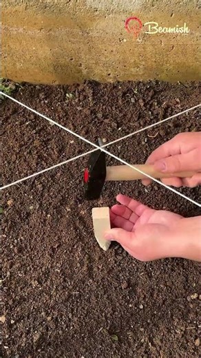 Smart trick to mark the cross point on site! #easy #mark #trick