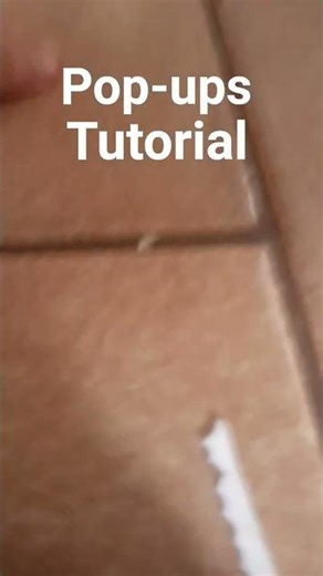 pop-ups tutorial