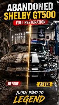 Forgotten 1967 Shelby GT500 → Black Muscle Legend | Restoration