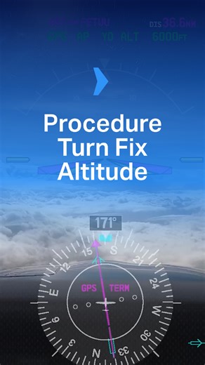 boldmethod | What’s a procedure turn fix altitude? #aviation #pilot #avgeek #FlightTraining #PilotTips #LearnToFly #IFRTraining | Instagram