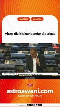 Akses dialisis luar bandar diperluas