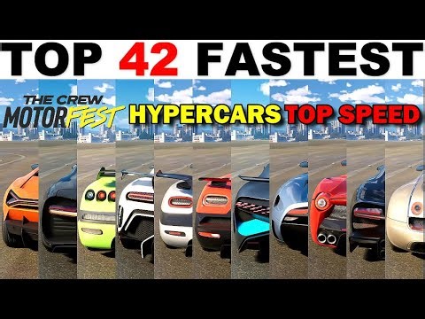 Top 42 Fastest HYPERCARS in The Crew Motorfast (All Tuned)