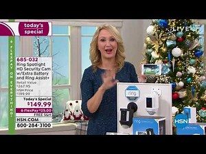 Ring Spotlight HD Security Camera with Extra Battery and...